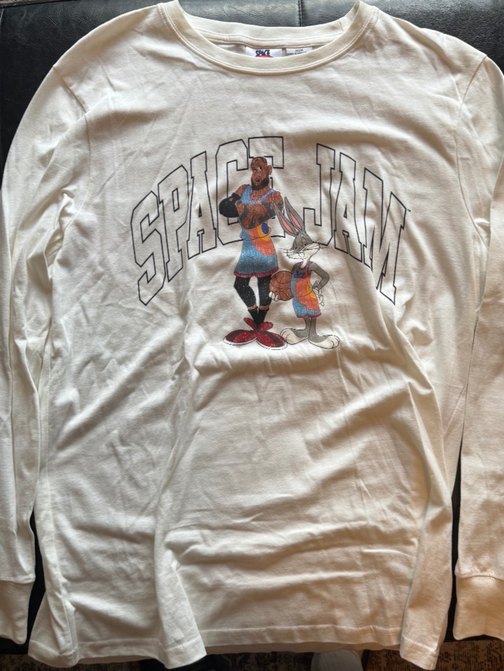 Space Jam Men’s Long-sleeve LeBron/Bugs Bunny T